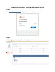 register.tsu.edu ph|HOW TO REGISTER USING THE ONLINE REGISTRATION SYSTEM STEP 1.